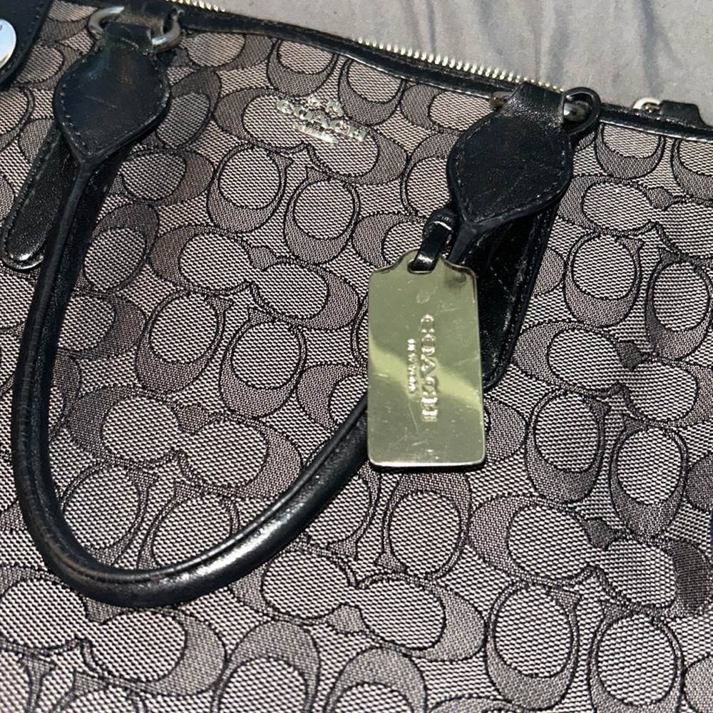 Coach Black and Brown Signature Tote Bag - Picture 15 of 17